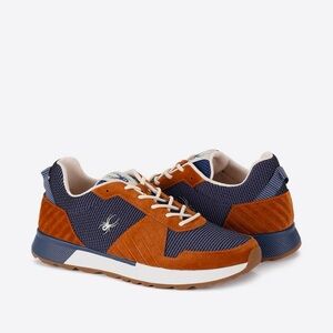 Stylish Blue and Orange Sneakers